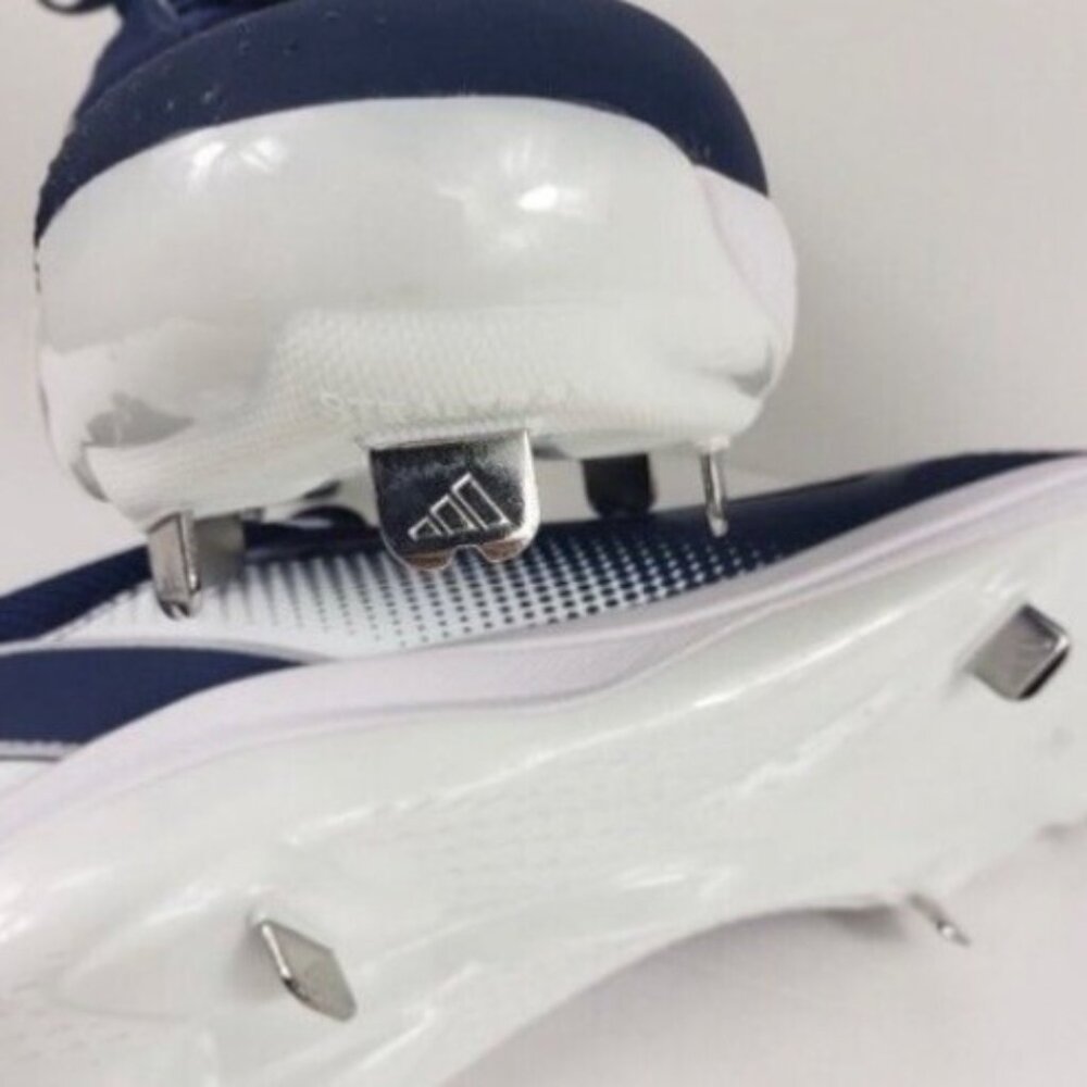 Men's Adidas Icon 7 Size 12 Navy Blue/White Baseball Cleats NEW!!! (S23853) - Picture 6 of 9